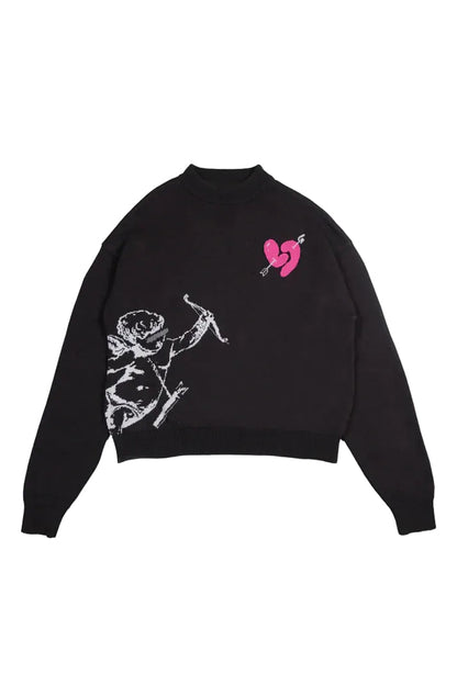"ARROW" HEART SWEATER