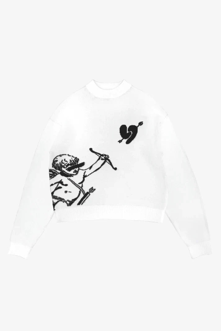 "ARROW" HEART SWEATER