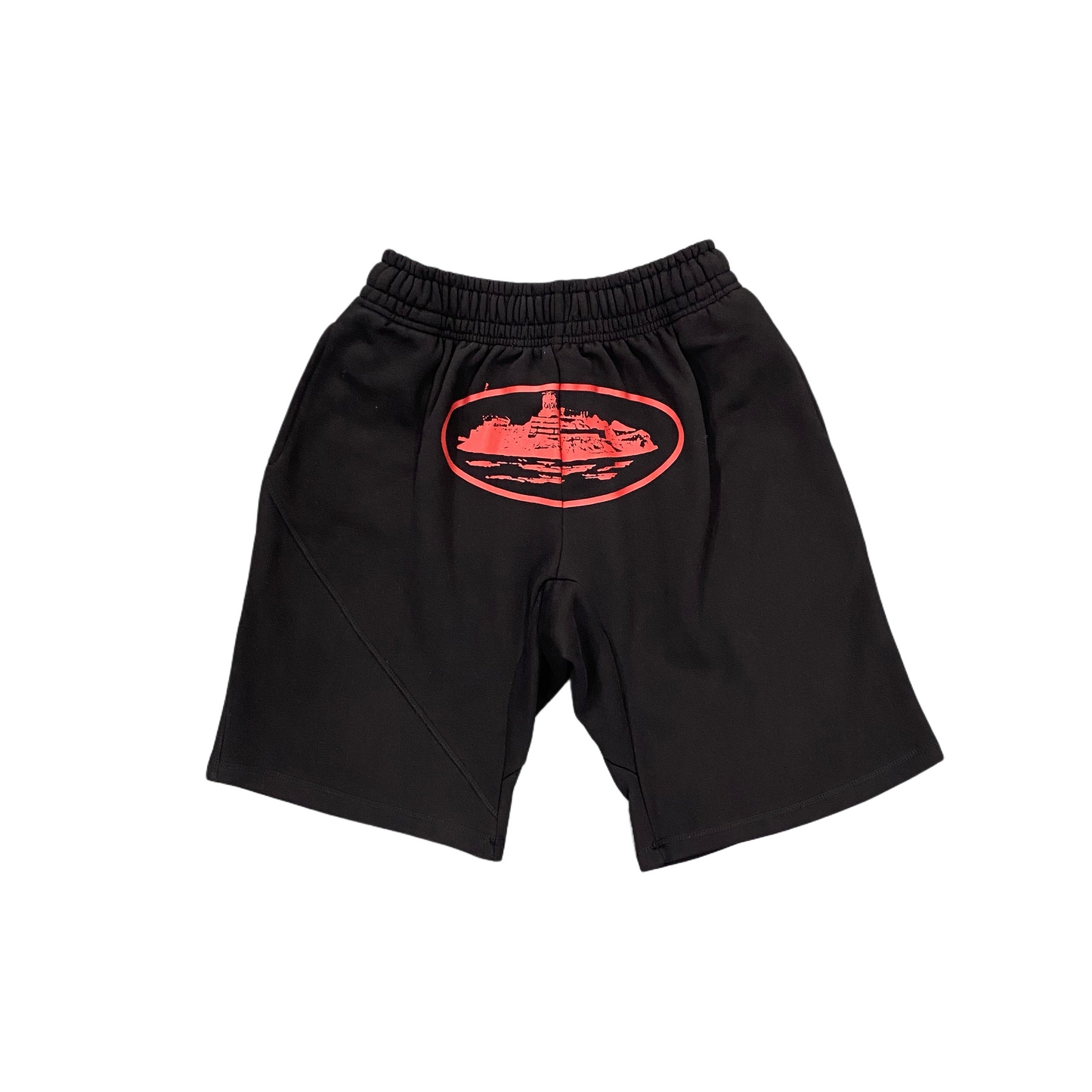 "Alcatraz" Shorts Red on Black