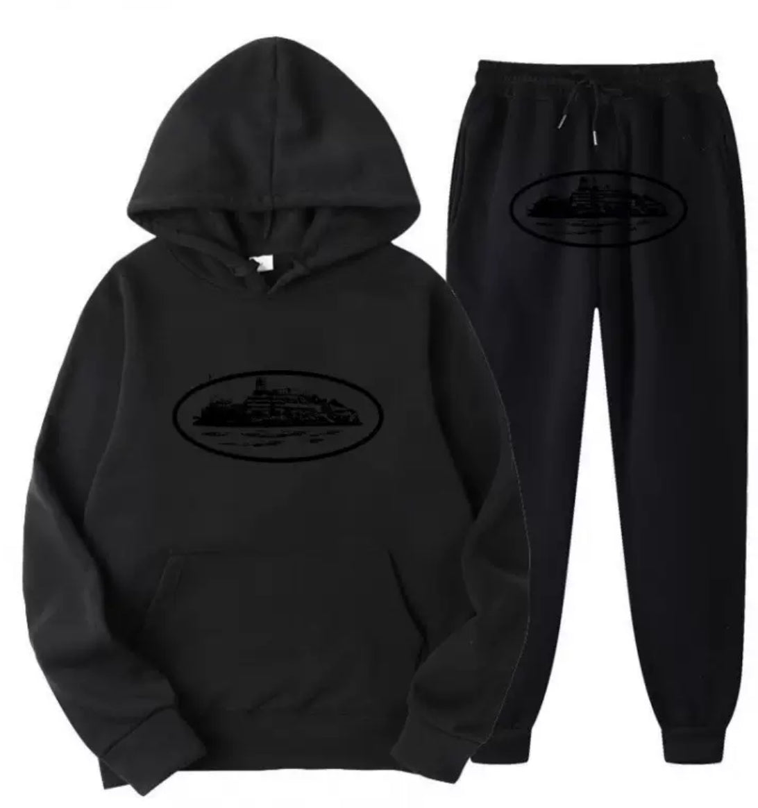 "Alcatraz" Tracksuit Black on Black