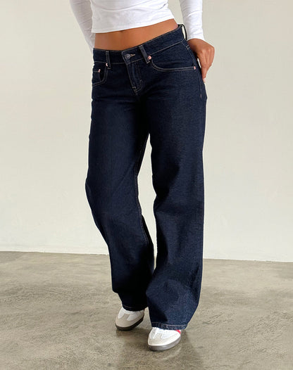 BIA Jeans mit niedriger Taille